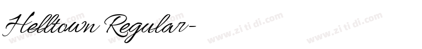 Helltown Regular字体转换 Helltown Regular字体转换